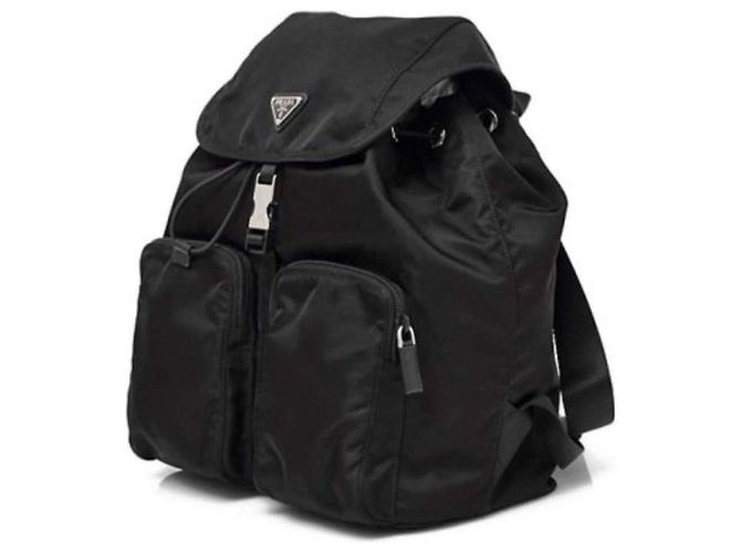 Prada Zaino con cordino Pocono Nero - vista 10