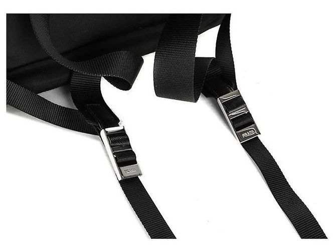 Prada Zaino con cordino Pocono Nero - vista 11