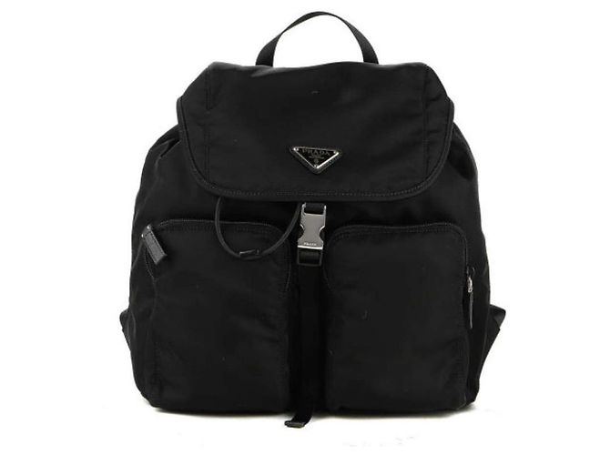Prada Zaino con cordino Pocono Nero - vista 12
