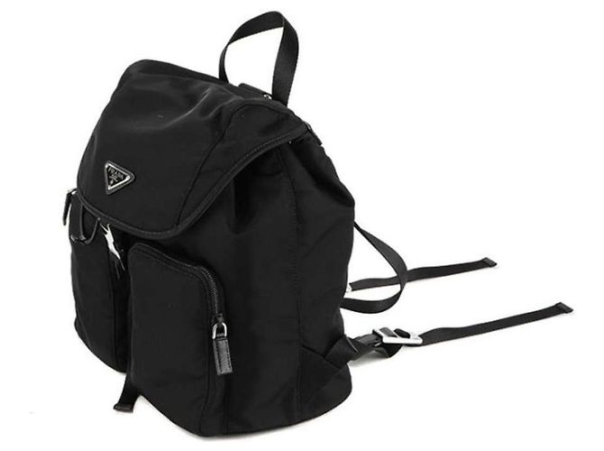Prada Zaino con cordino Pocono Nero - vista 3