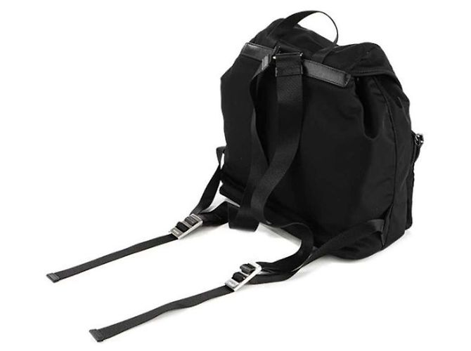 Prada Zaino con cordino Pocono Nero - vista 5