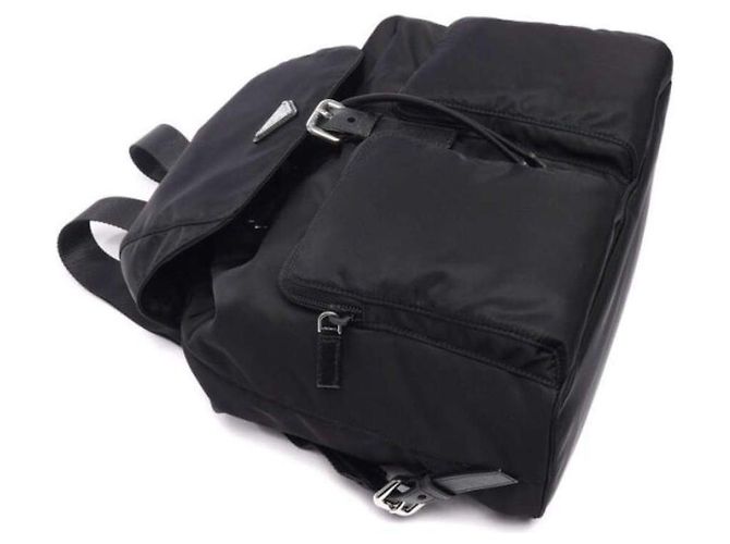 Prada Zaino con cordino Pocono Nero - vista 7