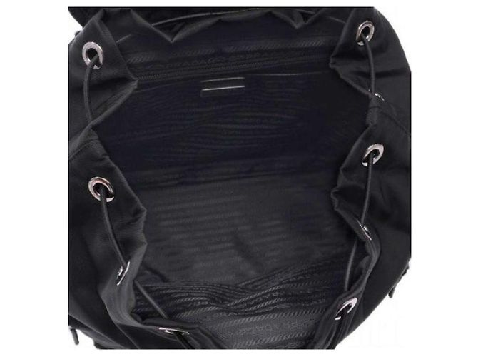 Prada Zaino con cordino Pocono Nero - vista 8