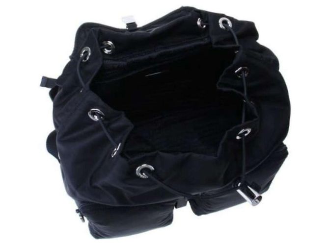 Prada Zaino con cordino Pocono Nero - vista 9