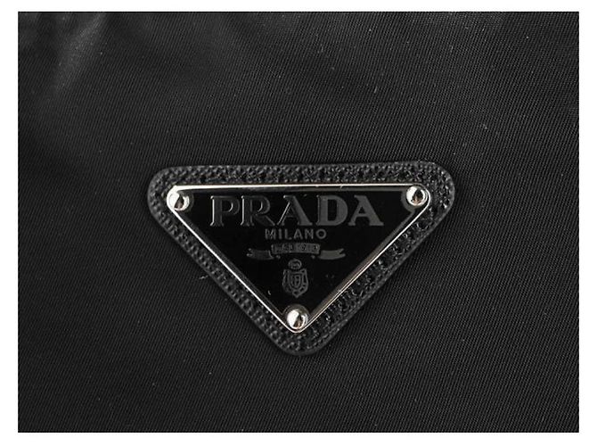 Prada Borsa a Spalla Pocono in Nylon Nero - vista 10