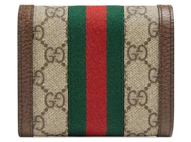 Gucci Cartera Ophidia Castaño - vista 3