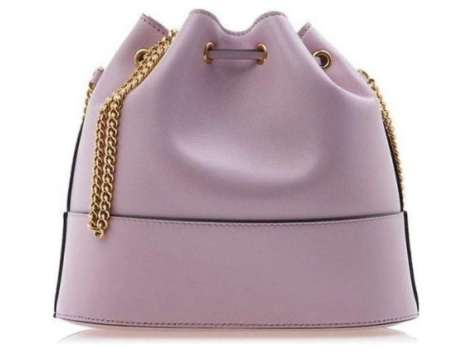 Valentino Borsa a secchiello con logo distintivo Porpora - vista 3
