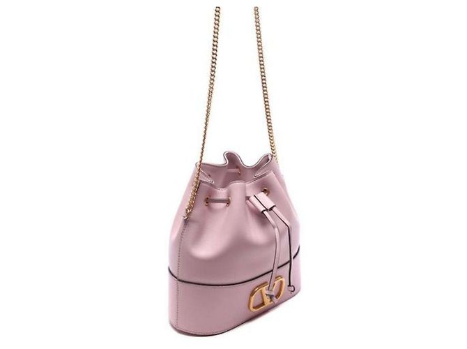 Valentino Borsa a secchiello con logo distintivo Porpora - vista 4