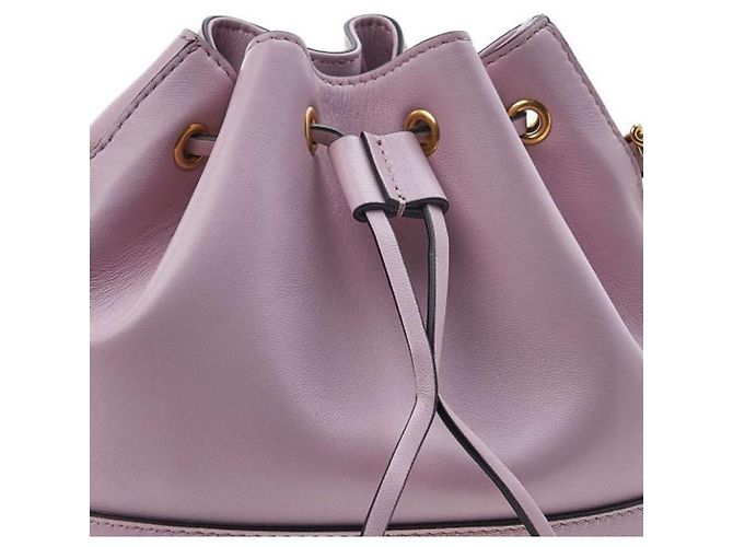 Valentino Borsa a secchiello con logo distintivo Porpora - vista 5