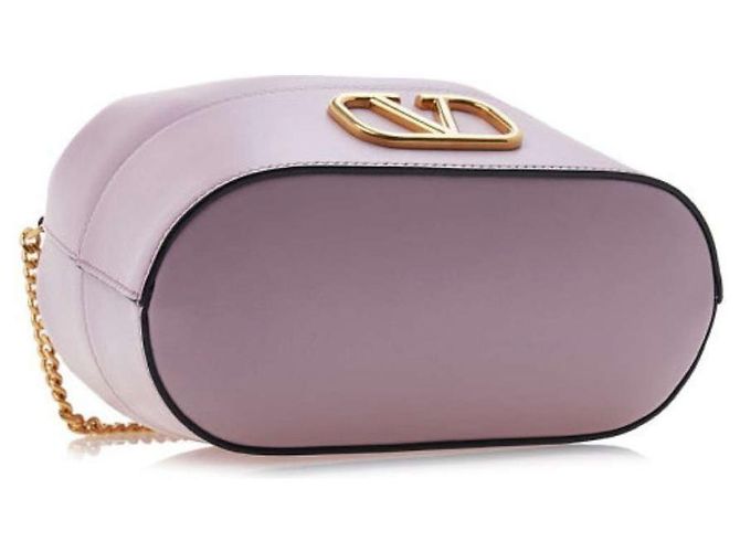 Valentino Borsa a secchiello con logo distintivo Porpora - vista 6