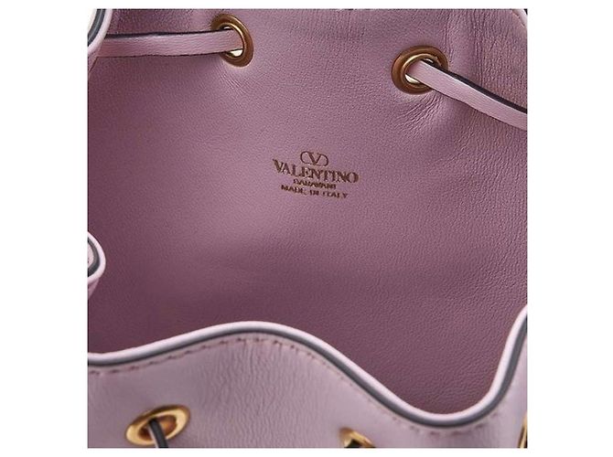 Valentino Borsa a secchiello con logo distintivo Porpora - vista 9