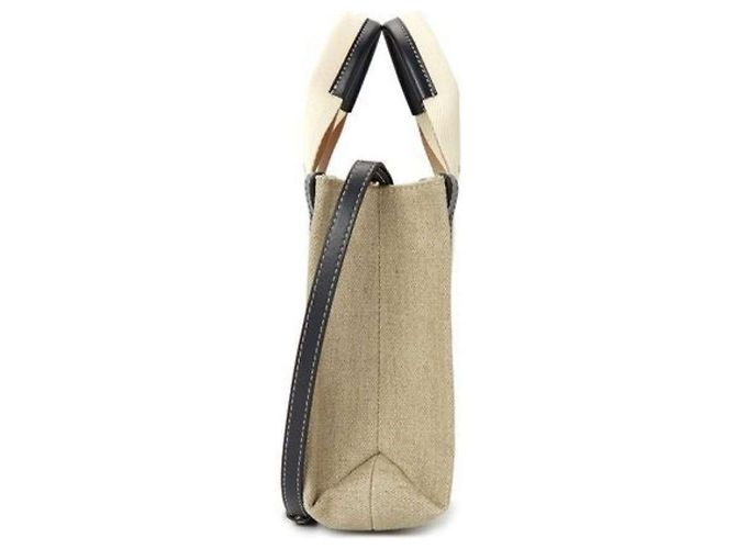 Chloé Borsa Tote Woody Piccola Blu Navy - vista 8