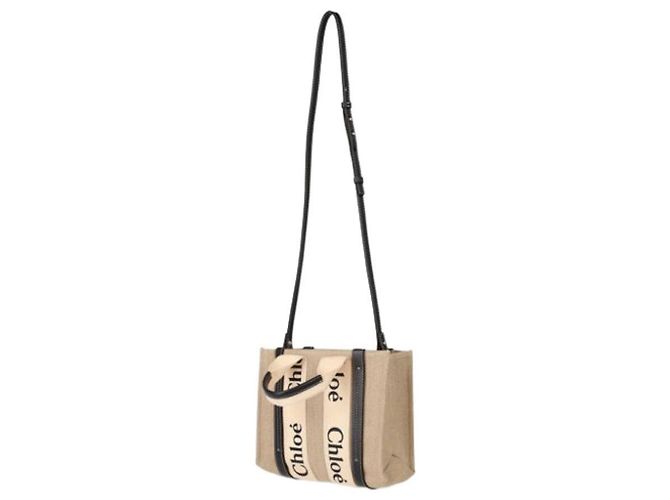 Chloé Borsa Tote Woody Piccola Blu Navy - vista 9