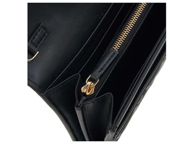 Fendi Borsa Baguette Catena Nera timbrata: AAJD Nero - vista 4
