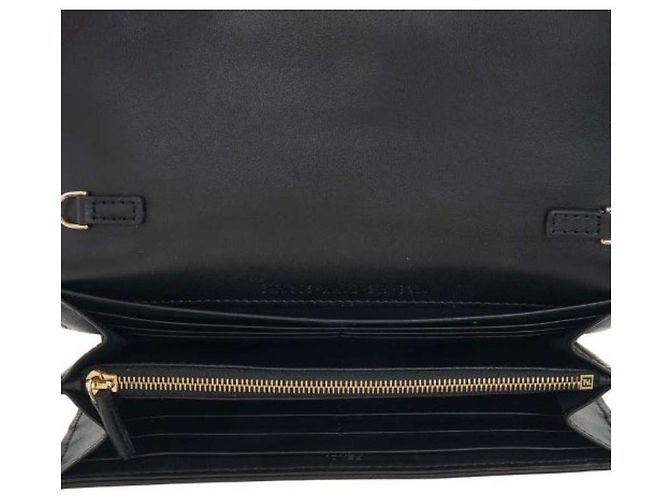 Fendi Borsa Baguette Catena Nera timbrata: AAJD Nero - vista 5