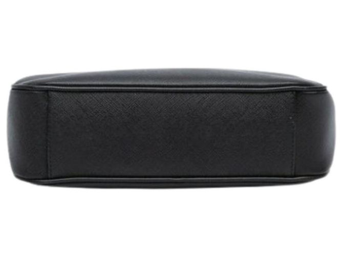 Prada Borsa a Spalla Logo Triangolo Riedizione Nera NZV Nero - vista 13