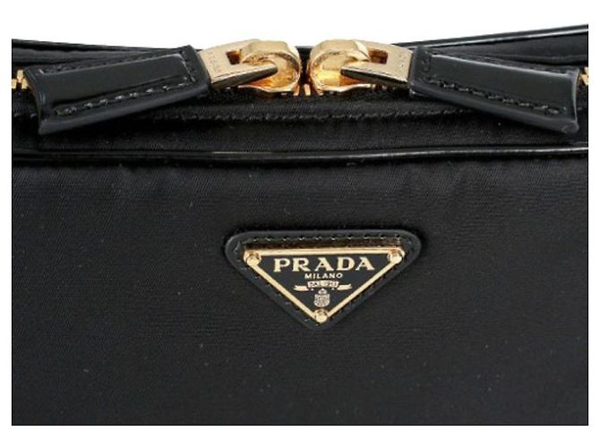 Prada Borsa a spalla piccola riedizione nera Nero - vista 4