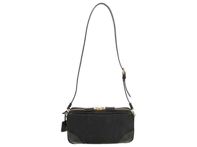 Prada Borsa a spalla piccola riedizione nera Nero - vista 5