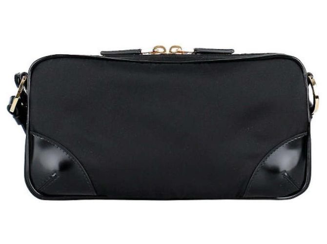 Prada Borsa a spalla piccola riedizione nera Nero - vista 8