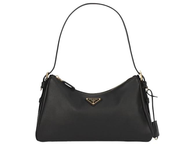 Prada Borsa a Spalla Emme Media Nero - vista 2