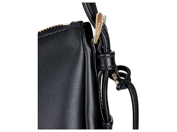Prada Borsa a Spalla Emme Media Nero - vista 5