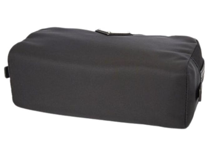 Prada Borsa Pouch in Saffiano Re-Nylon Nero - vista 10