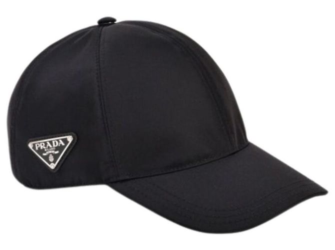 Prada Nylon-Baseballcap mit seitlichem Dreieckslogo Schwarz - Ansicht 2