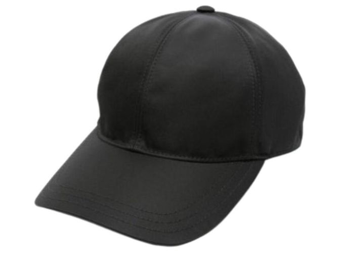 Prada Nylon-Baseballcap mit seitlichem Dreieckslogo Schwarz - Ansicht 3