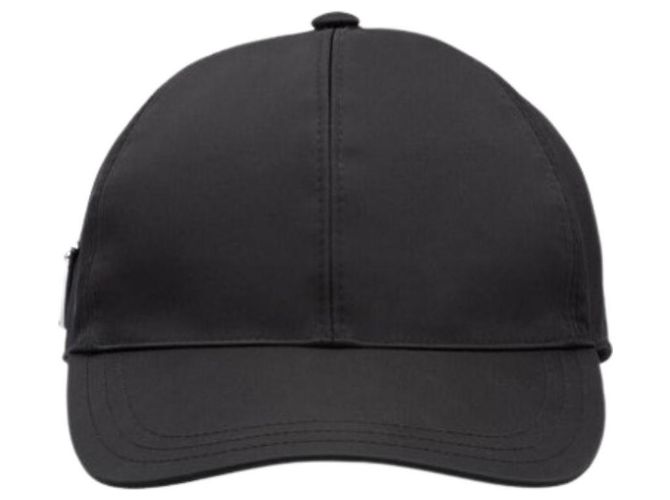 Prada Nylon-Baseballcap mit seitlichem Dreieckslogo Schwarz - Ansicht 4