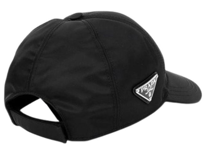 Prada Nylon-Baseballcap mit seitlichem Dreieckslogo Schwarz - Ansicht 5