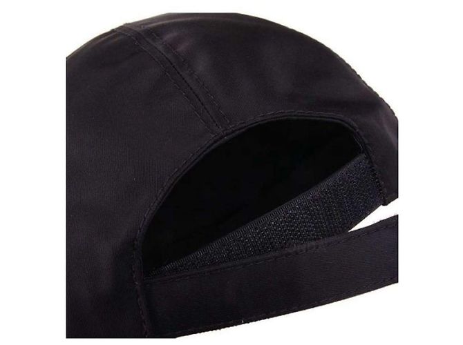 Prada Nylon-Baseballcap mit seitlichem Dreieckslogo Schwarz - Ansicht 7