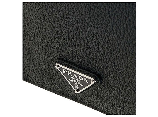 Prada Saffiano-Leder Geldbörse schwarz - Ansicht 7