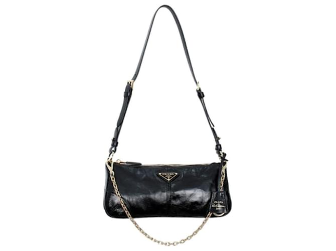 Prada Borsa a Spalla Media ReEdition Nero - vista 2