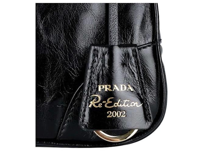 Prada Borsa a Spalla Media ReEdition Nero - vista 5