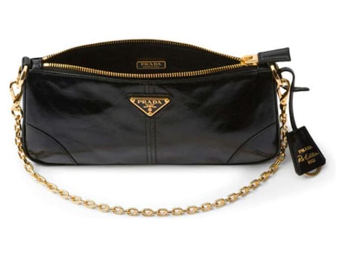 Prada Borsa a Spalla Media ReEdition Nero - vista 7
