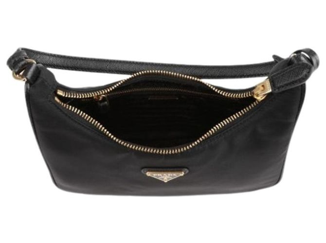 Prada Borsa Mini in Nylon Re-edizione Nero - vista 5
