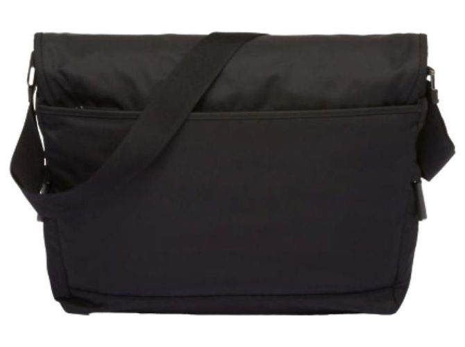 Prada Borsa a tracolla in nylon leggero Nero - vista 3