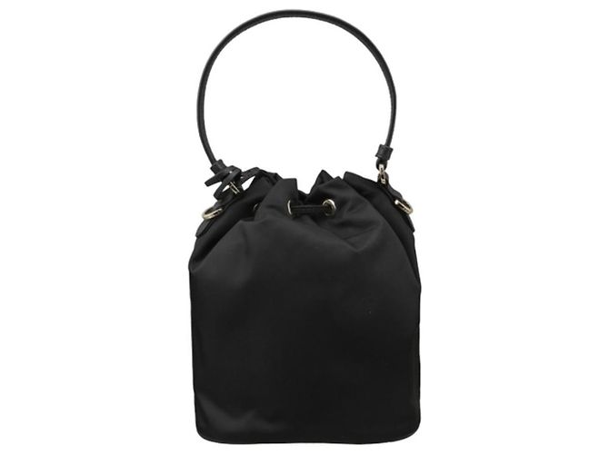 Prada Borsa mini tote in nylon nero - vista 4