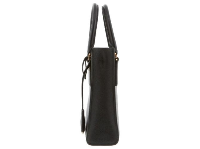Prada Bolsa Tote Saffiano Preta com Logo Triangular Número do Produto: NZV Preto - vista 8