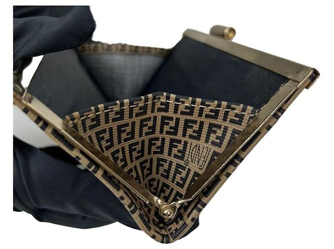Fendi FF Logo Clutch Braun - Ansicht 2
