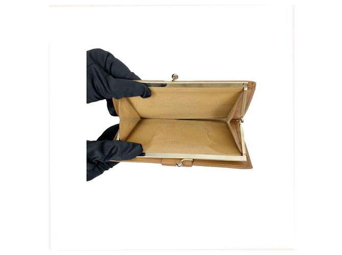 Céline Clutch lungo vintage Macadam Marrone - vista 4
