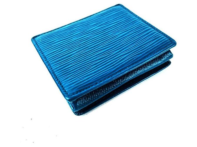 Louis Vuitton Epi Blue Münzbeutel Blau - Ansicht 3