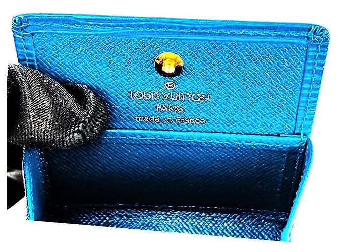 Louis Vuitton Epi Blue Münzbeutel Blau - Ansicht 7