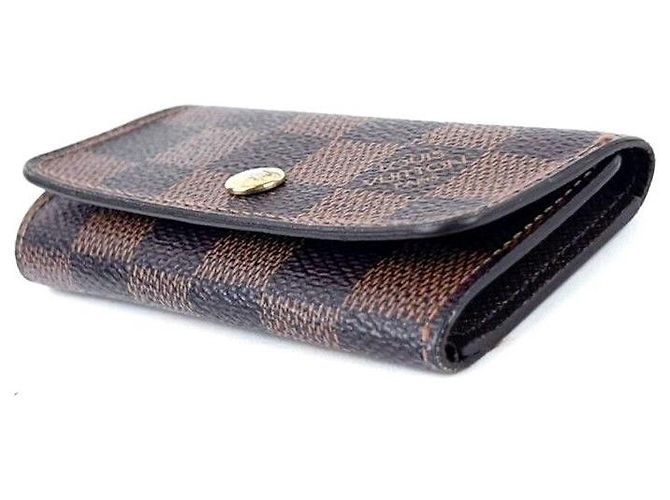 Louis Vuitton Llaveiro de Lona Damier Ébano Castaño - vista 2