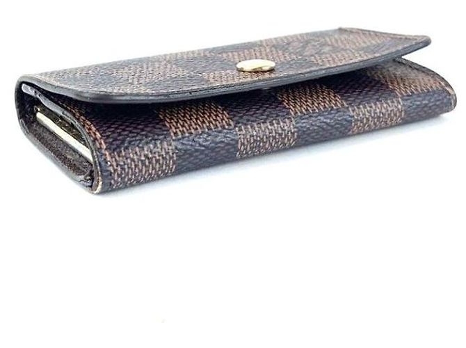 Louis Vuitton Llaveiro de Lona Damier Ébano Castaño - vista 3