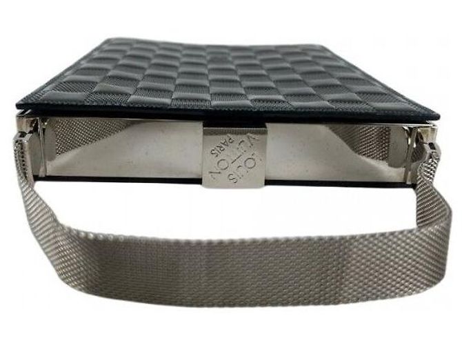 Louis Vuitton Damier Embossed Patent Square Handbag Brown - view 5