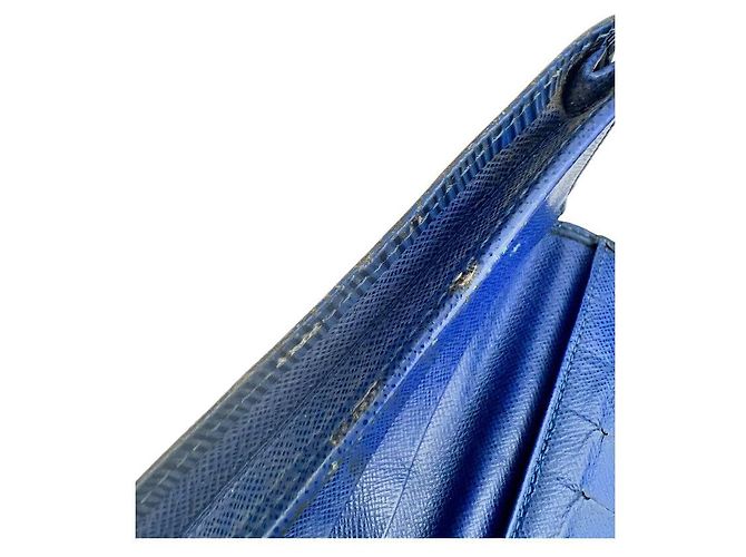 Louis Vuitton Carteira longa Brazza em couro Epi azul marinho - vista 4