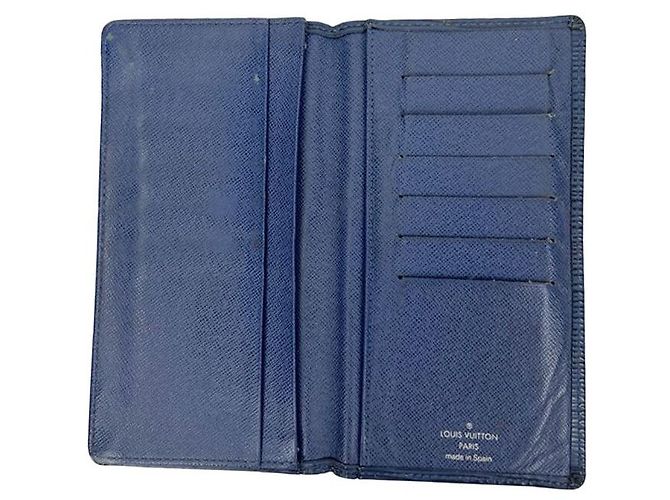 Louis Vuitton Carteira longa Brazza em couro Epi azul marinho - vista 6