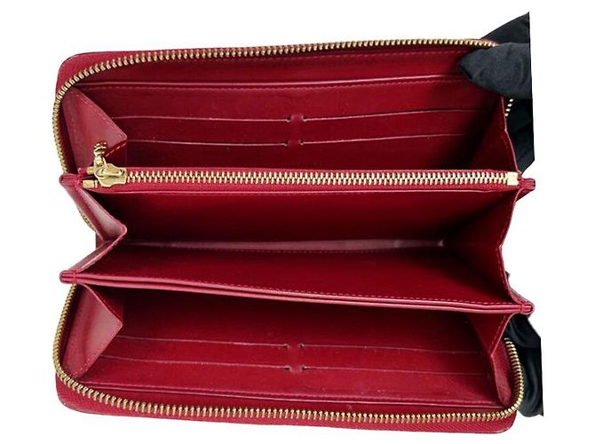 Louis Vuitton Cartera Larga Monogram Vernis Roja - vista 2