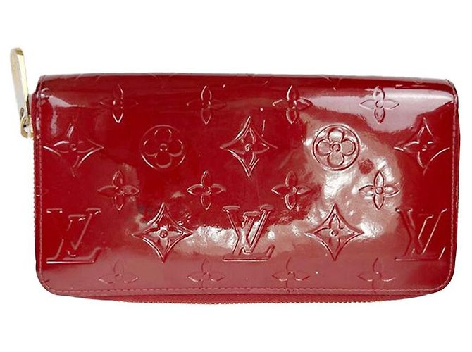Louis Vuitton Cartera Larga Monogram Vernis Roja - vista 5